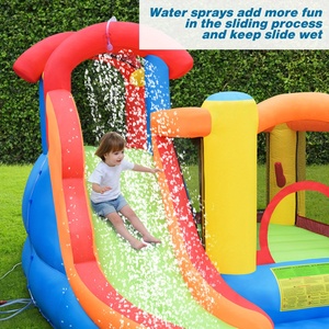 Bền Inflatable Thư Bị Trả Lại Nhà Trượt Nước Với Leo Núi Tường Splash Hồ Bơi, Bên Chủ Nhà, Trẻ Em Của Khu Vực Chơi - Product Image 5