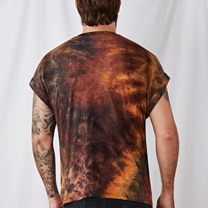 เสื้อยืดมัดย้อมสำหรับผู้ชายผ้าฝ้ายระบายอากาศออกแบบได้ตามต้องการสำหรับฤดูร้อนพร้อมบริการพิมพ์โลโก้ตามต้องการ - Product Image 5
