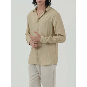 Chemise décontractée pour homme CORMAC, 100% coton, tissu popeline tissé, respirant et à rayures -- MC2366 - Product Image 3