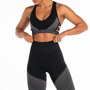 Custom Logo OEM Women High Impact Running Yoga Workout Fitness <b>Bra</b> <b>Tops</b> Women Yoga Racerbacks - Product Image 1