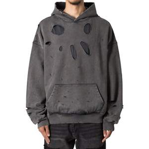 เสื้อมีฮู้ดแบบสวมหัวสำหรับผู้ชายทรงหลวมเสื้อมีฮู้ดแบบสตรีทซักได้โลโก้ออกแบบได้ตามต้องการน้ำหนักเบา - Product Image 1