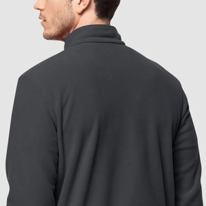 Men's Long Sleeve Stand Collar Half <b>Zip</b> <b>Shirt</b> New Arrival Breathable Custom Training Top Seamless Zipper for Winter Season ODM - Product Image 4