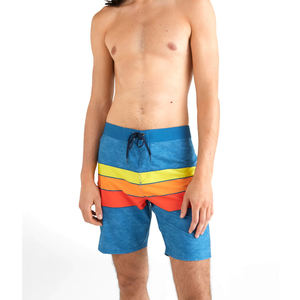 กางเกงว่ายน้ำผู้ชายแนวสตรีทฮิปฮอปผ้าฝ้ายสำหรับ100% กางเกงขาสั้นฤดูร้อนมีลายสีพื้นและออกแบบโลโก้ได้ตามต้องการ - Product Image 3