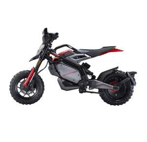 Motocicleta Todoterreno Eléctrica Negra y Roja de 2 Tiempos y 50cc con Disco de Acero, Nueva - Product Image 1