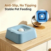 Gamelle anti-glouton pour chien avec balle roulante, gamelle à lécher pour aliments liquides pour chiens et chats, anti-étouffement, fournitures d'alimentation pour animaux de compagnie, lot en gros