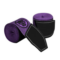 Enveloppes de main en coton avec logo imprimé sur mesure pour l'entraînement de boxe et de gymnastique-Support élastique pour les poignets Couleur et taille personnalisées