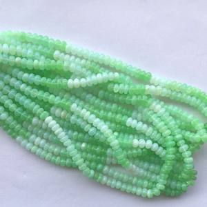 6mm 8mm Naturel Chrysoprase Vert Opale Ombragée Pierre Lisse Rondelle Perles Strand String Meilleur Prix Usine En Gros Qualité - Product Image 3
