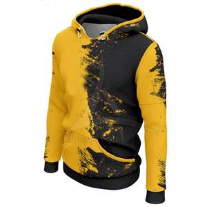 Sweats à capuche de sublimation d'hiver solides 100% coton de qualité supérieure avec impression durable respirante écologique pour les hommes actifs - Product Image 3
