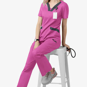 Ensembles d'uniformes médicaux en toile grande taille les plus vendus, lavables, respirants, confortables, unisexes, pour infirmières et salles d'opération - Product Image 6