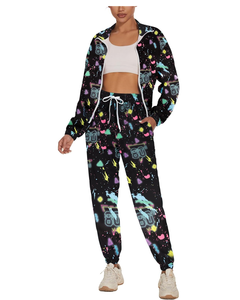 Chándal de mujer con logotipo personalizado, chándal de moda elegante para mujer, fabricante de tela cómoda de alta calidad, venta al por mayor, moda para mujer - Product Image 1