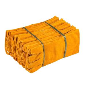 High Quality Welding <b>Gloves</b> Made of Cow Split Leather Insulated Heat Resistant Fabric Safety Labor Working <b>Gloves</b> - Product Image 2