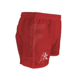 Vêtements de sport, short de rugby uni sportif 100% polyester, séchage rapide, taille élastique, qualité supérieure pour adulte - Product Image 4