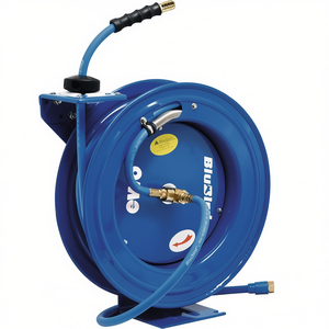 Enrouleur de tuyau d'arrosage BluBird 20m avec boîtier métallique et sortie DN 7.2 EWO pour pulvérisation d'air et d'eau - Product Image 3