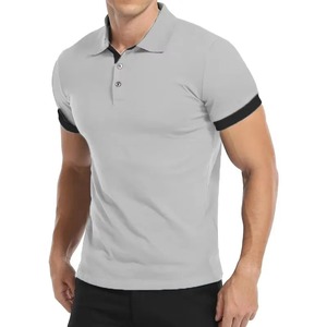 Directo de fábrica, personalizado, para hombre, para camiseta Polo, alta calidad, transpirable, 100% algodón, de talla grande, patrón sólido, diseño liso personalizado - Product Image 2