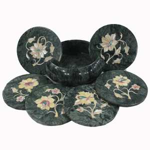 Dessous de verre personnalisé fait à la main Dessous de verre fini unique pour la décoration de la maison et de mariage pour servir à la maison Fabriqué en Inde 2023 - Product Image 4