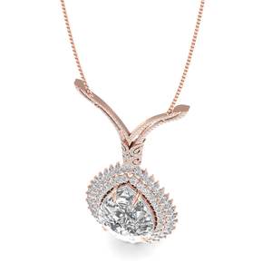 REYES-Colgante de Moissanita con Certificación GRA de 14K para Mujer, Joyería Fina de 53,6 Quilates de Corte Pera, Regalo de Boda - Product Image 3