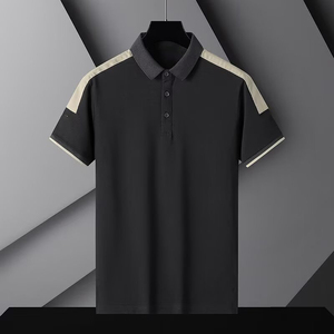 T-shirt estiva da uomo a maniche corte con logo personalizzato OEM, t-shirt a mezza manica, <span class=keywords><strong>polo</strong></span> casual da lavoro per papà. - Product Image 5