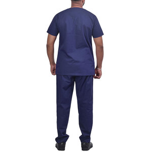 Direct Factory Supply Unisex Summer Season <b>Scrub</b> Suit New Arrival Short Sleeve Solid Color Spandex Made Uniform <b>Set</b> - Product Image 5