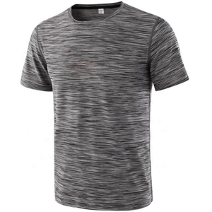 Chemises grandes et hautes en tissu haut de gamme pour hommes T-shirt en coton à demi-manches Col ras du cou Longueur du coude Haut décontracté Coupe ample T-shirts - Product Image 5
