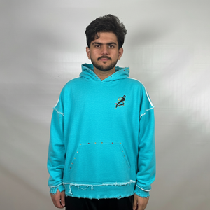 Sweat-shirts et pulls à capuche personnalisés 100% coton, lourds, surdimensionnés, à double col, à épaules tombantes, basiques surdimensionnés - Product Image 1