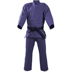 Ensemble de Kimono d'Arts Martiaux Personnalisé avec Logo Imprimé en Sérigraphie, Position du Logo sur le Devant, Uniforme de Karaté, Taekwondo, Judo, 100% Coton - Product Image 1