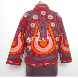 Chaqueta Acolchada con Bordado Floral, Botones, Forro de Algodón, Hecha a Mano, para Invierno y Otoño, de Secado Rápido, Transpirable, para Fiestas - Product Image 3