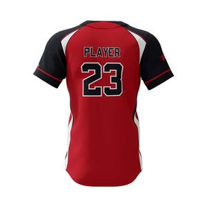 Vente en gros d'uniforme de baseball pour jeunes brodé sur mesure Chemise en jersey vierge bon marché avec impression par sublimation Plus Size Option disponible - Product Image 3