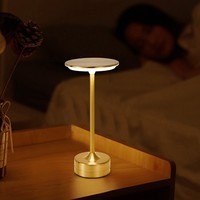 Lampe de table sans fil tactile LED BAFANG, base d'ampoule E26, en aluminium, carrée, moderne, à intensité variable, pour hôtel, rechargeable par USB