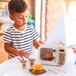 ROBINCOOL. 'HAPPY GOURMET' <b>Microwave</b> Oven <b>Toy</b> 40 X 12 X 21 CM with Accessories Sound and Light Effects - Product Image 2
