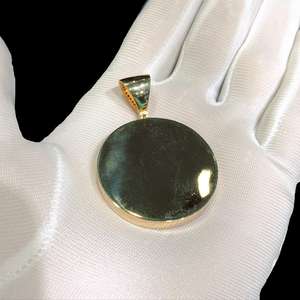 Collar con colgante redondo de cristal natural, joyería de energía curativa para uso diario - Product Image 6