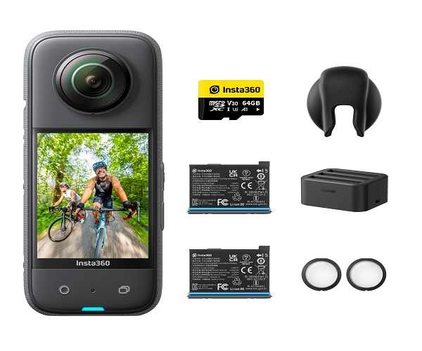 Оригинальная Экшн-камера Insta 360 X3, 5,7 K, видео, 10 м, водонепроницаемая, для стабилизации состояния потока, профессиональное аудио-видео Освещение, Insta 360