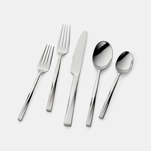 Top vente indien en gros Restaurant fournitures couverts en acier inoxydable métal argent mat poli hôtel dîner couverts ensemble - Product Image 1