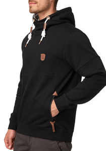 Sweat à capuche uni d'hiver, coupe classique, 400 GSM, 100% coton polaire, pull à capuche lesté, logo personnalisé, respirant, sweat à capuche pour homme - Product Image 4