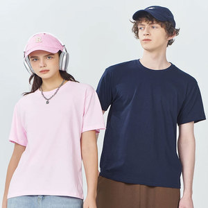 AI-MICH Camiseta Negra Lisa de 230 Gramos 100% Algodón <span class=keywords><strong>BCI</strong></span> Económica al Por Mayor con Cuello Redondo Simulado y Logo Impreso Personalizado para Hombre Unisex - Product Image 3