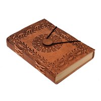Agenda A5 et agenda A4 en cuir véritable fait main, journal relié rigide de 100 pages, fermeture à sangle, papier kraft vintage pour la revente de cadeaux