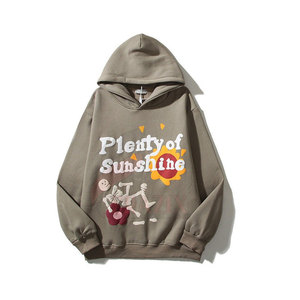 Vente flash : sweats à capuche pour hommes, style streetwear décontracté, imprimés en relief, 100% coton, tissu doux pour l'hiver - Product Image 1