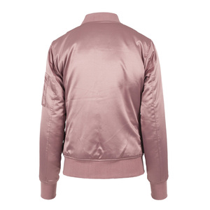 Blouson Bomber d'Hiver Luxe Teint en Satin Imperméable Écologique Col Montant Décontracté pour Hommes et Femmes Style Streetwear Coupe Droite - Product Image 2