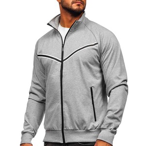 Vestes épaisses respirantes et respirantes à la mode avec logo en couleur personnalisé pour hommes pull-over de sport à manches longues tissé unisexe manteau à fermeture éclair - Product Image 4