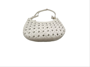 Hot New Women's Genuine Leather <b>Crossbody</b> Messenger Sling <b>Bag</b> for Cream Color Handwaved Design High Quality Chain Sequined - Product Image 2