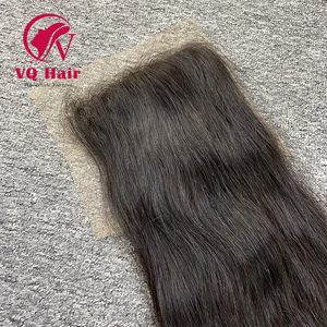 Perruques naturelles droites 5x5 à fermeture en dentelle pour femmes noires Vendeurs de cheveux Cheveux humains bruts vietnamiens à cuticule alignée doux - Product Image 2