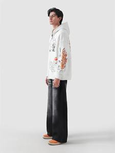 Sudadera de invierno con capucha y cremallera para hombre de algodón 100% de alta calidad con impresión digital hecha en Pakistán - Product Image 2