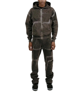 Sweat à capuche unisexe ample et épais 350 g/m² en molleton de coton de haute qualité, style streetwear, avec poche, séchage rapide et respirant - Product Image 2