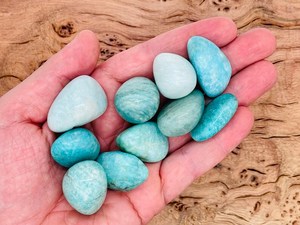 Piedra preciosa suelta caída amazonita natural personalizada con tamaño y forma al por mayor a granel - Product Image 6