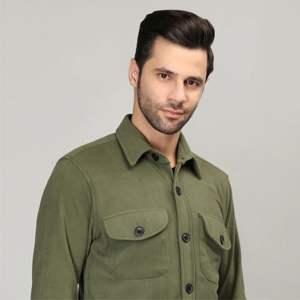 Chaqueta informal de franela para Hombre | Chaqueta camisera abotonada a cuadros con forro acolchado para una mayor calidez y comodidad - Product Image 5