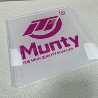 Bloc de logo en acrylique personnalisé, panneau d'affichage de marque pour comptoir de magasin de détail, origine Chine