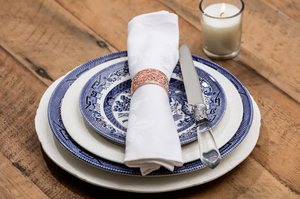 Offre Spéciale haute qualité métal fleur Design décoratif rond de serviette Royal serviette mariage Restaurant hôtel décor - Product Image 5