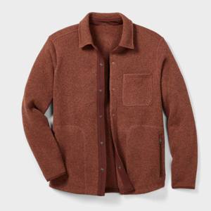 Ropa de invierno suave y duradera de la chaqueta de lana de los hombres superiores de encargo del OEM - Product Image 1