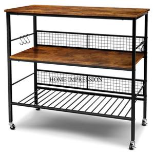 Vintage Rustic Art Inspired Heavy Duty Metal Black Color Powder Coated <b>Wall</b> <b>Mounted</b> <b>Kitchen</b> Racks and <b>Shelving</b> <b>Units</b> Supplies - Product Image 4