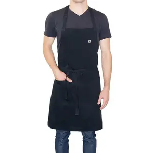 Avental de chef de cozinha, avental para trabalho em casa, processamento de alimentos, limpeza com logotipo personalizado