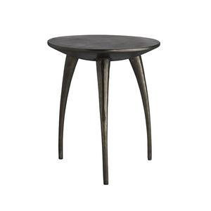 Mesa auxiliar de metal de 3 patas con estilo clásico superventas al por mayor con acabado de latón Vintage para muebles de sala de estar y dormitorio - Product Image 1